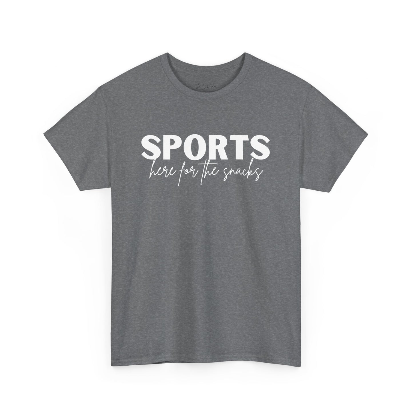 Sports Here for the Snacks Unisex Heavy Cotton Tee