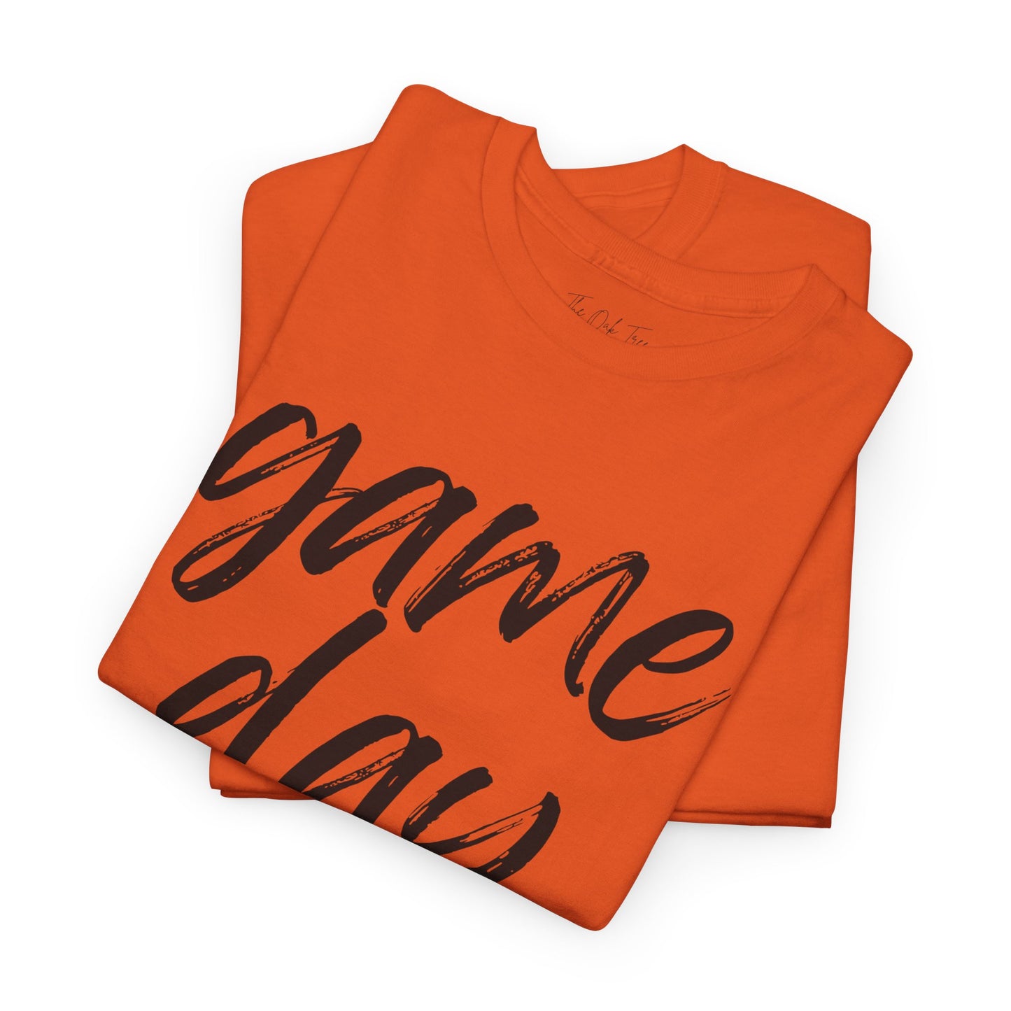 Game Day- Black Text Script Tee