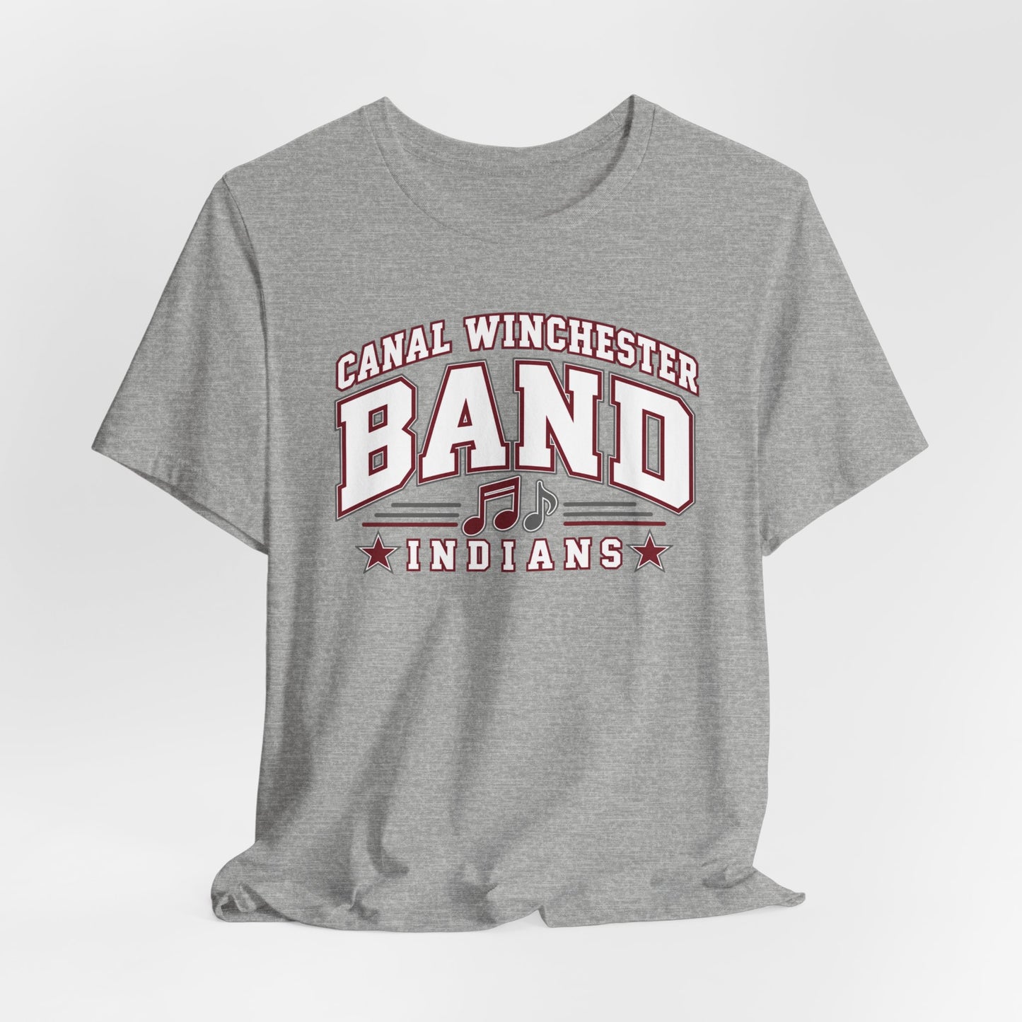 Canal Winchester Indians Band Bella+Canvas Tee