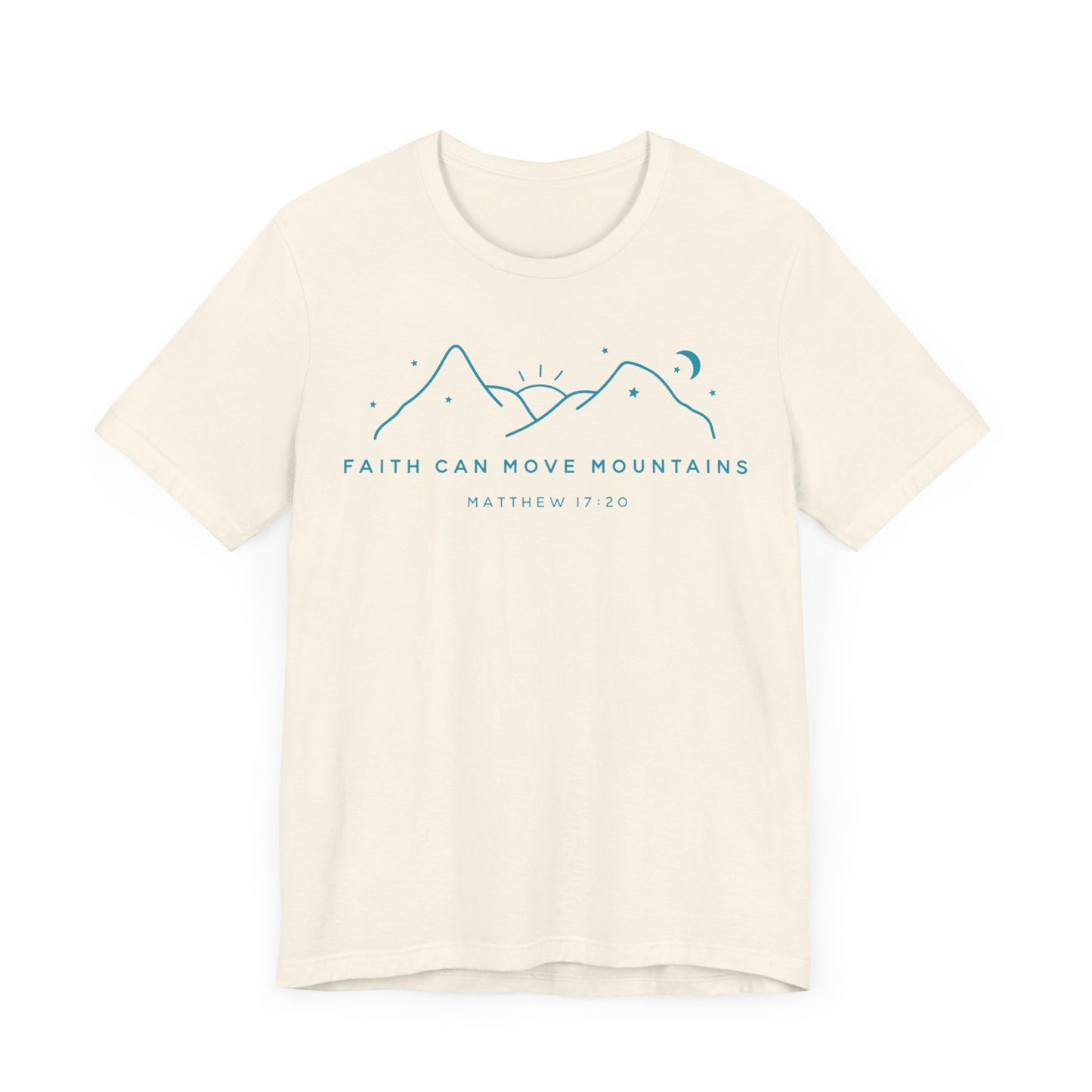 Faith Can Move Mountains Unisex Jersey Short Sleeve Tee