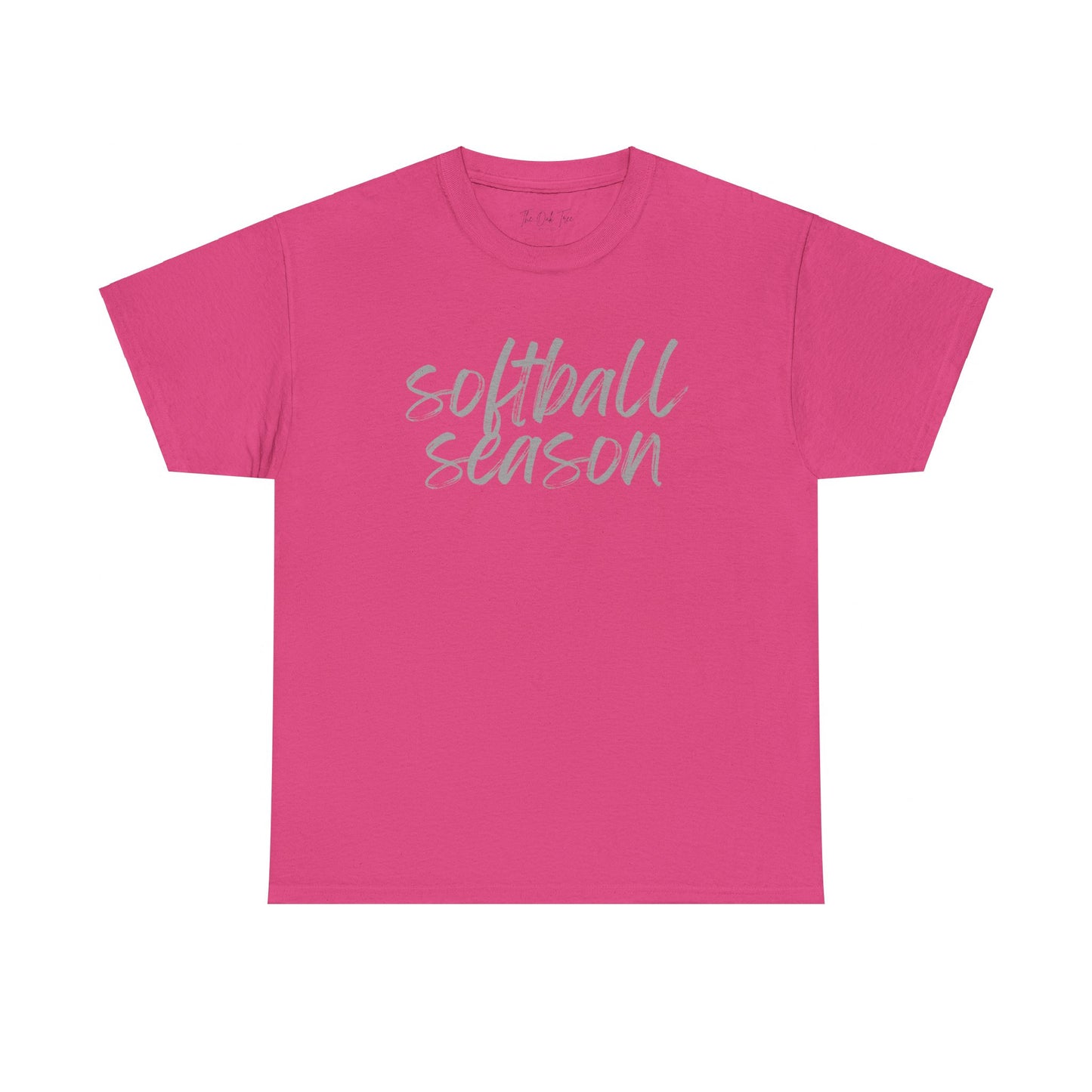 Softball Season- Grey Text Tee