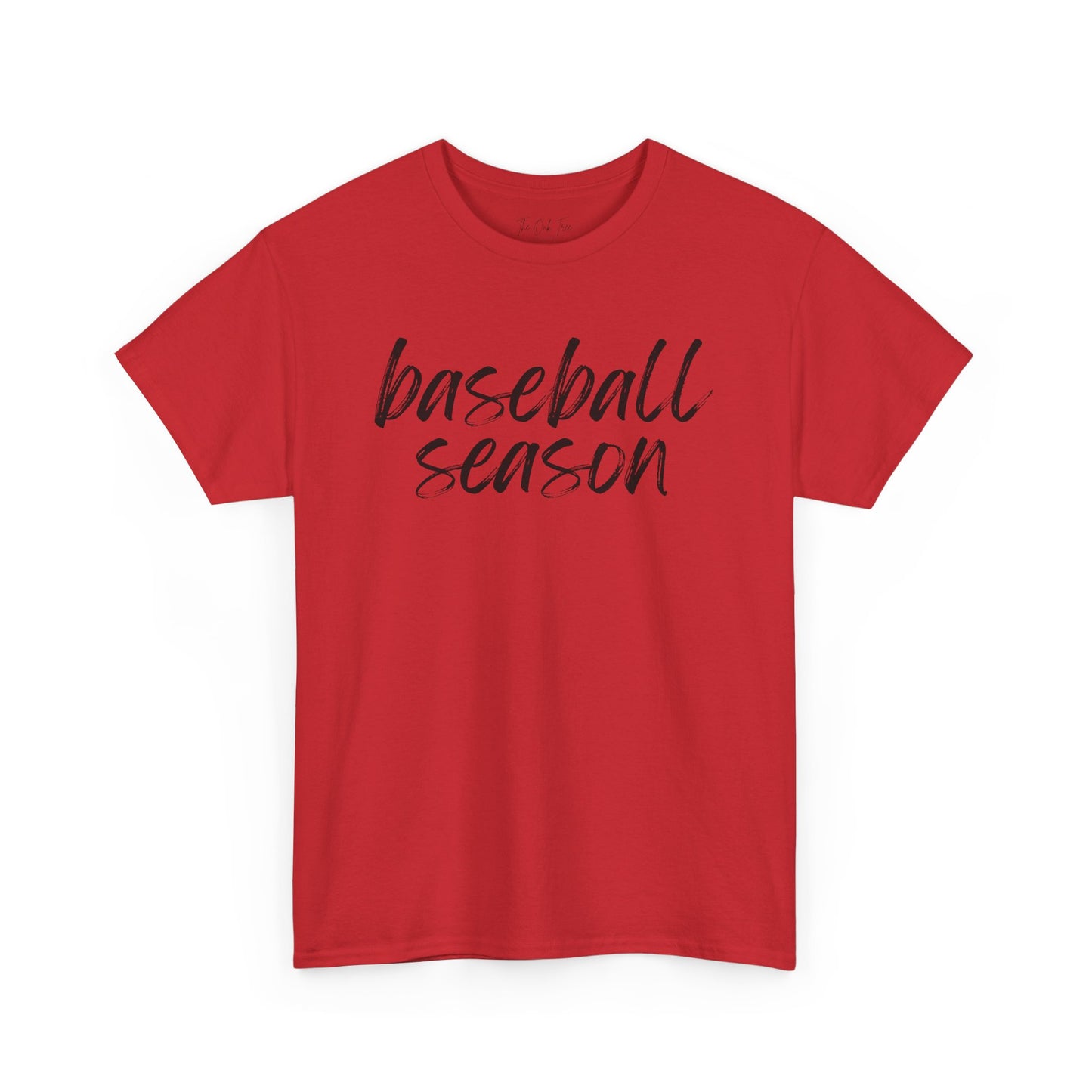 Baseball Season- Black Text Tee
