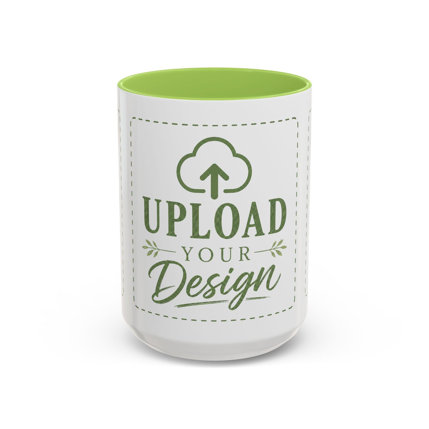 Custom Accent Coffee Mug – Custom Upload Design Ceramic Mug (11oz & 15oz)