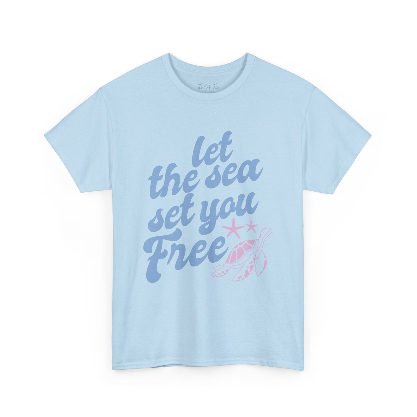 Let the Sea Set You Free Unisex Heavy Cotton Tee