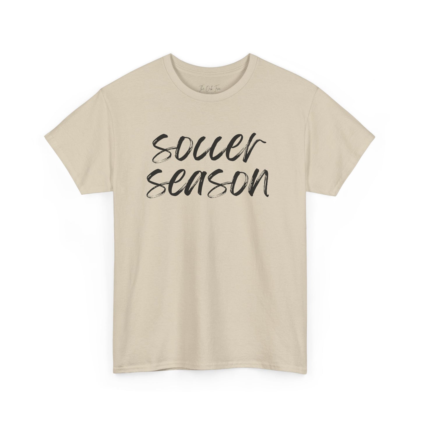 Soccer Season- Black Text Tee