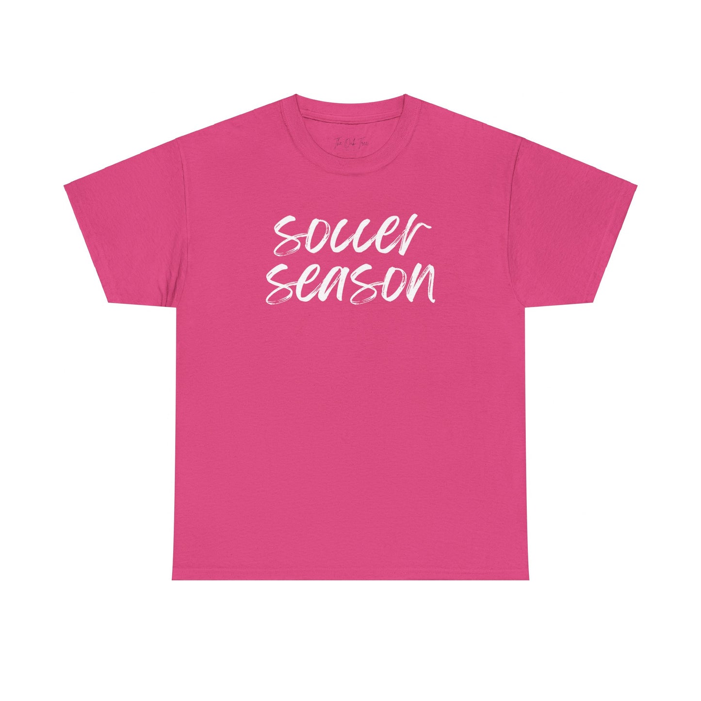 Soccer Season- White Text Tee