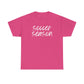 Soccer Season- White Text Tee