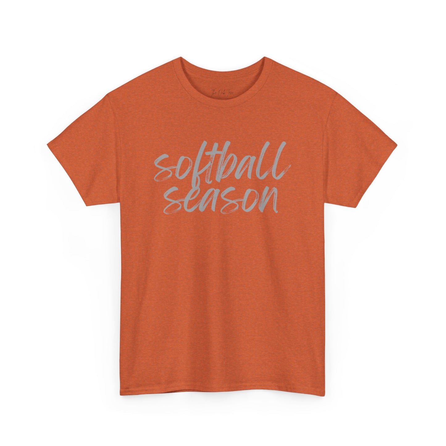 Softball Season- Grey Text Tee