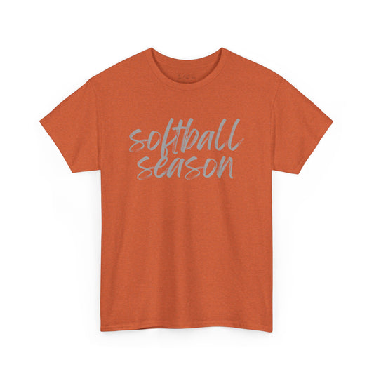 Softball Season- Grey Text Tee