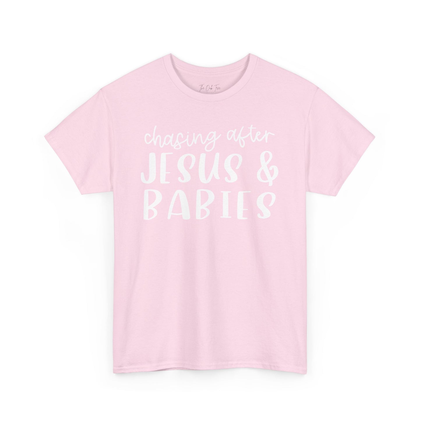Chasing After Jesus and Babies Unisex Heavy Cotton Tee