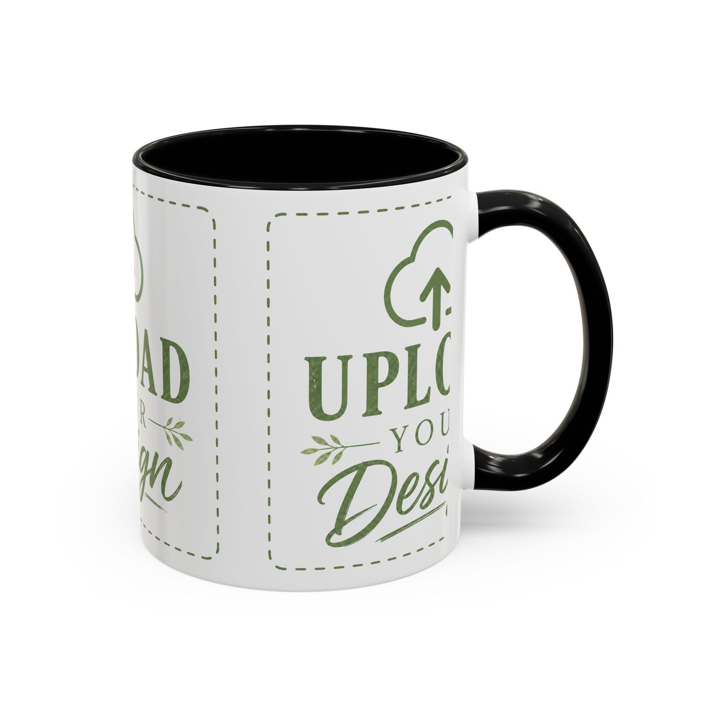 Custom Accent Coffee Mug – Custom Upload Design Ceramic Mug (11oz & 15oz)