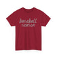 Baseball Season- Grey Text Tee