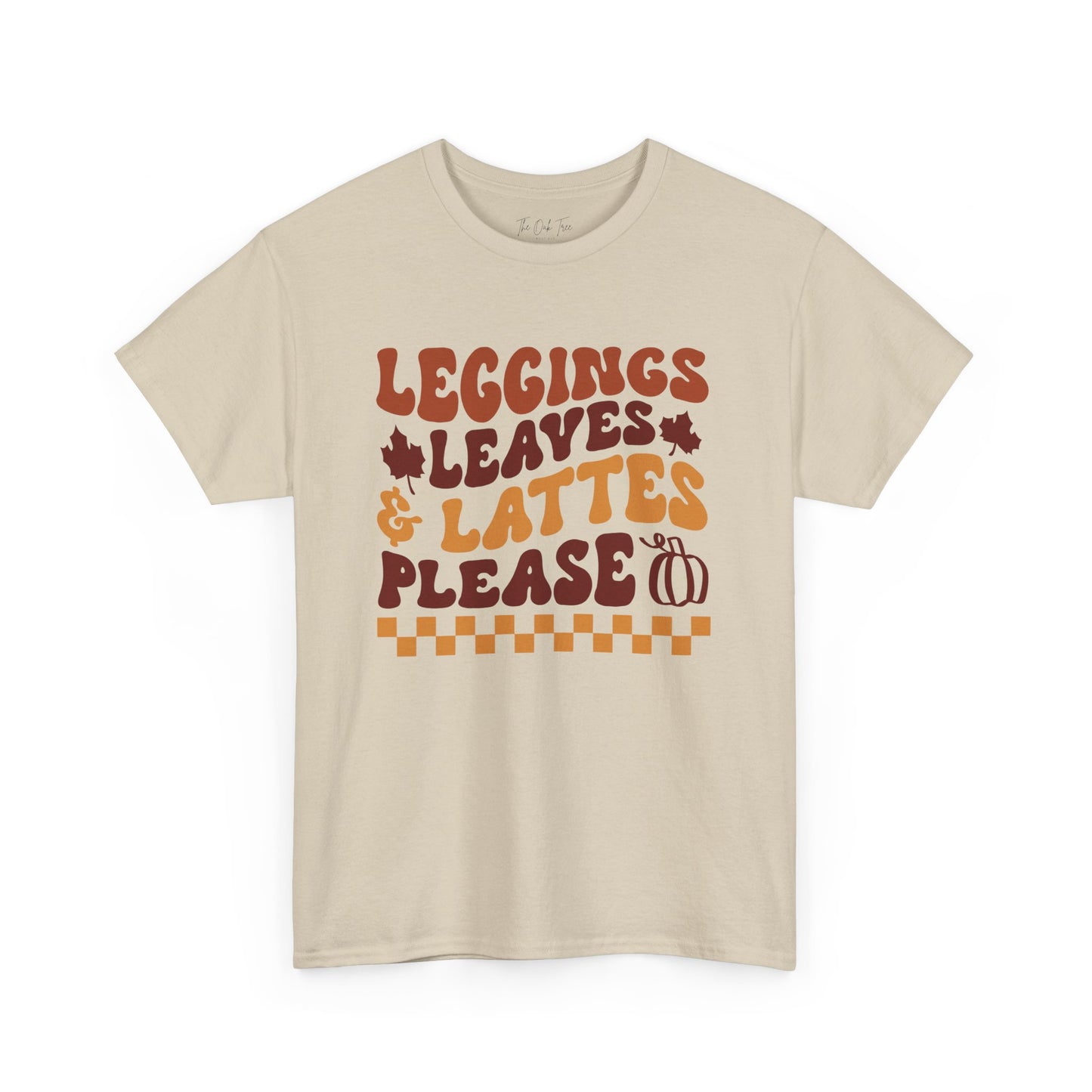 Leggings Leaves & Lattes Please Unisex Heavy Cotton Tee
