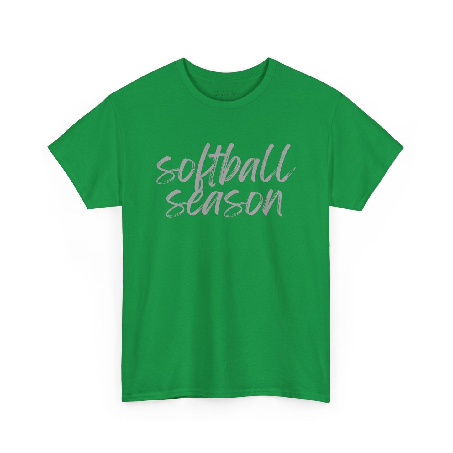Softball Season- Grey Text Tee