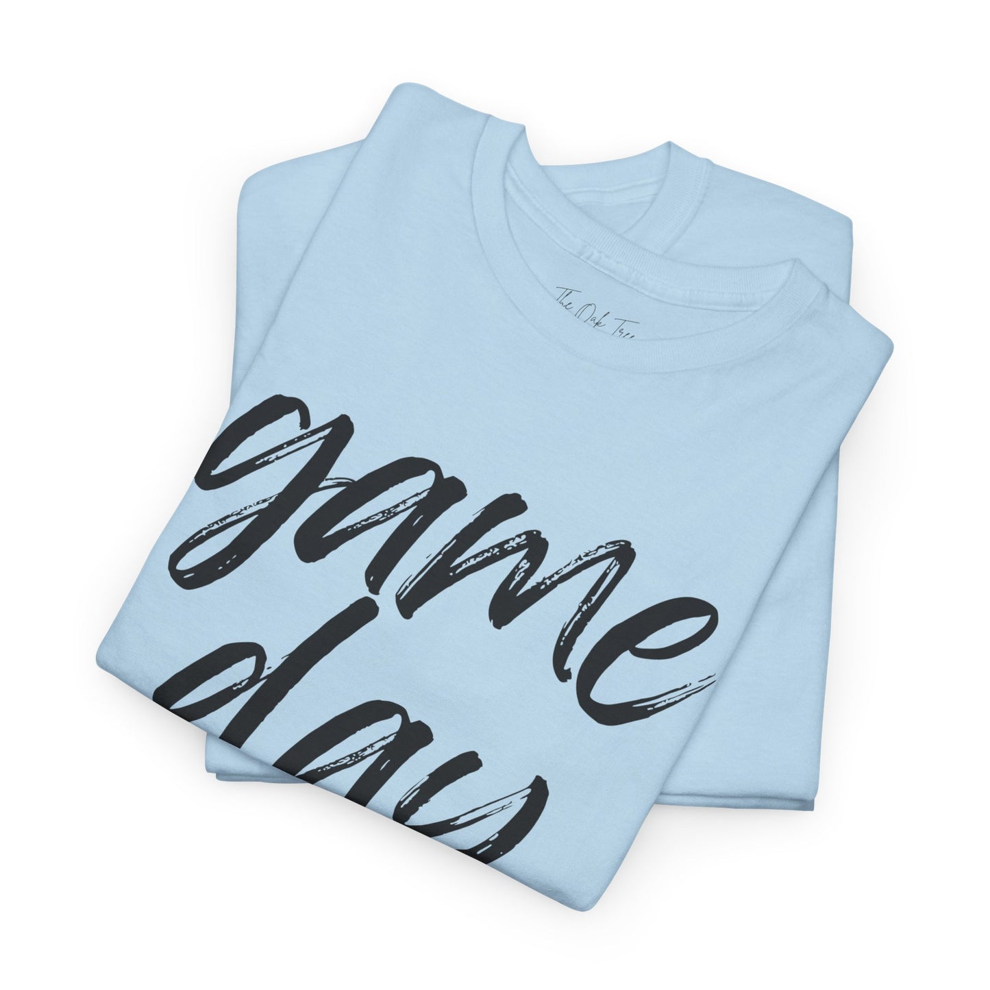 Game Day- Black Text Script Tee