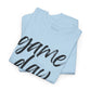 Game Day- Black Text Script Tee