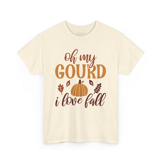 Oh My Gourd I Love Fall Unisex Heavy Cotton Tee