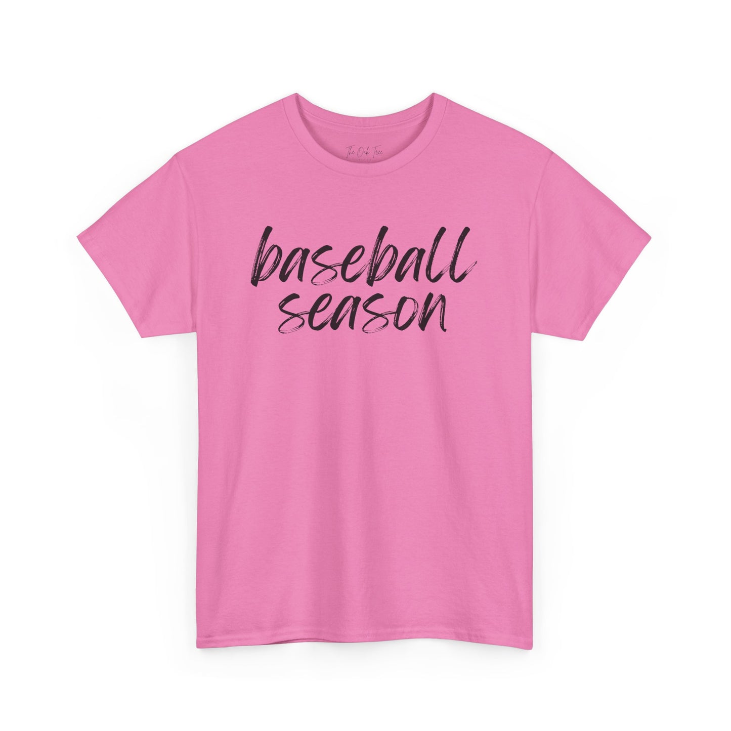 Baseball Season- Black Text Tee