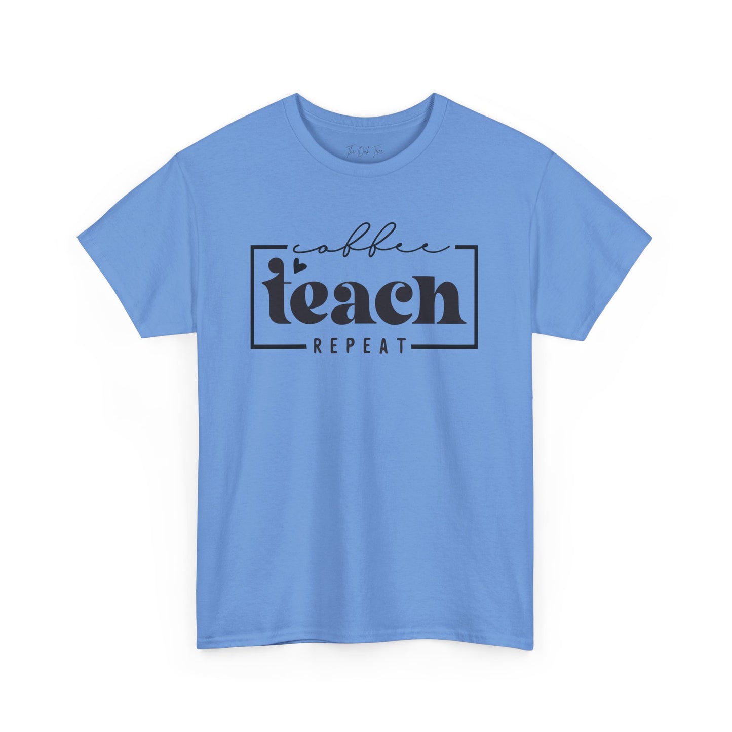 Coffee Teach Repeat Unisex Heavy Cotton Tee