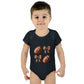 Baby Bodysuit — Football & Bow Pattern Infant Onesie (Cute Game Day Outfit)