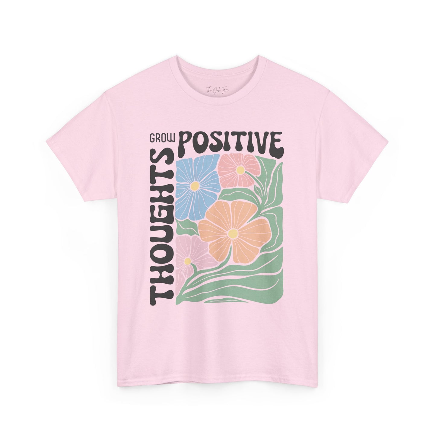 Grow Positive Thoughts Unisex Heavy Cotton Tee