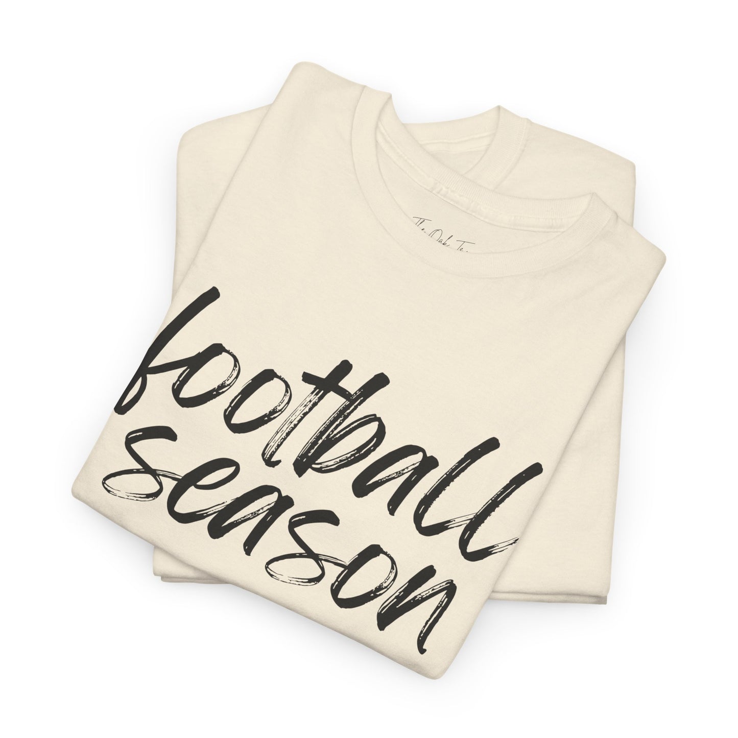 Football Season- Black Text Tee