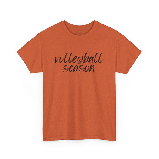 Volleyball Season- Black Text Tee