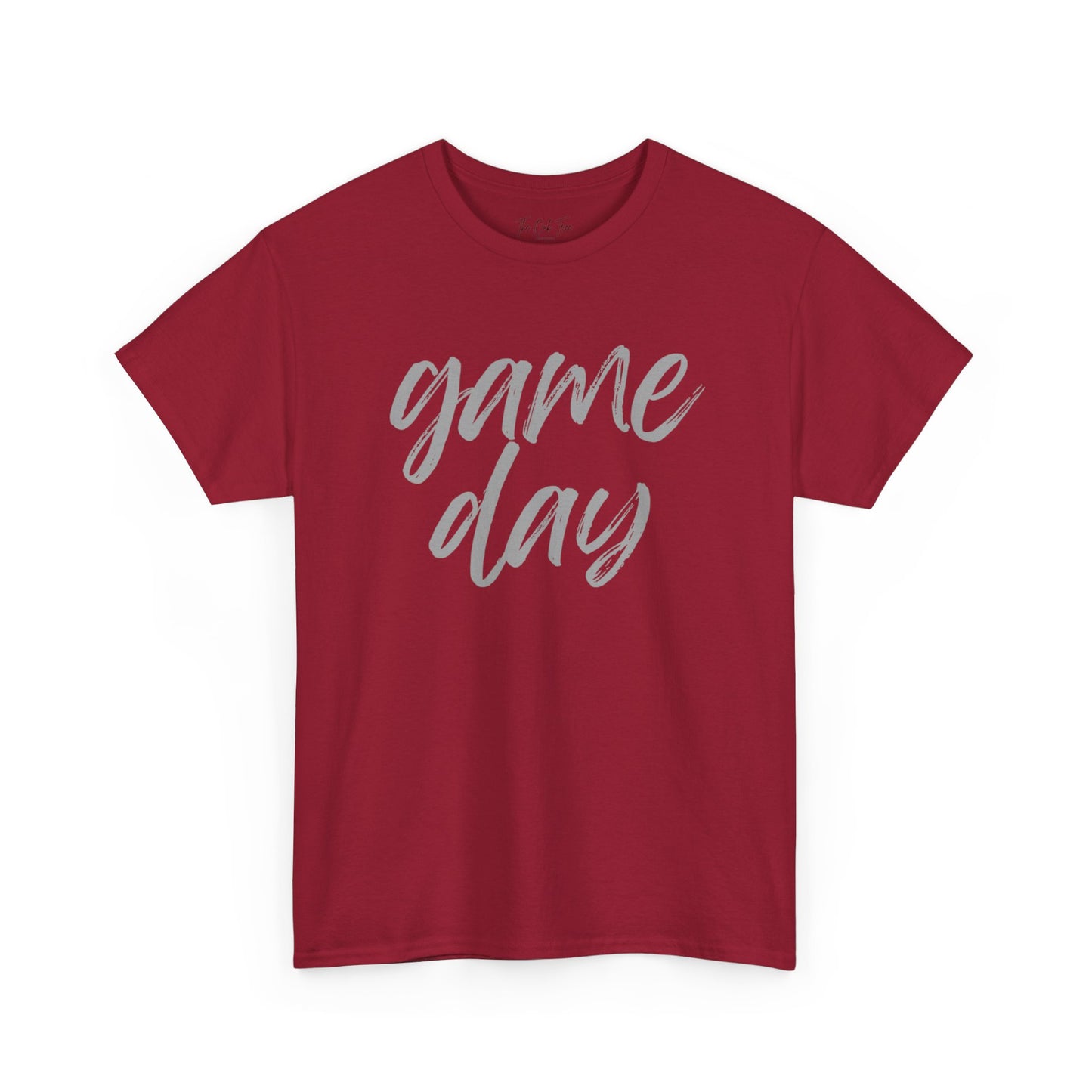 Game Day- Grey Text Script Tee