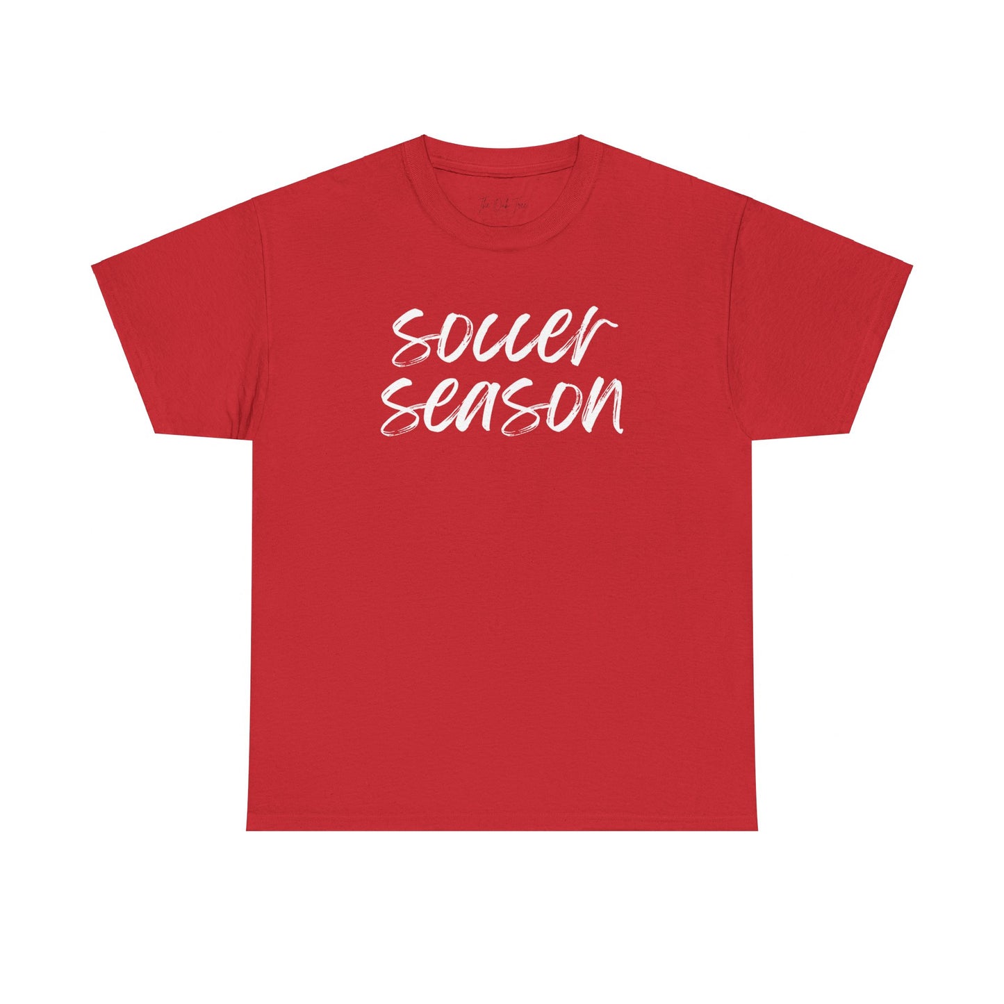 Soccer Season- White Text Tee