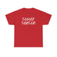 Soccer Season- White Text Tee