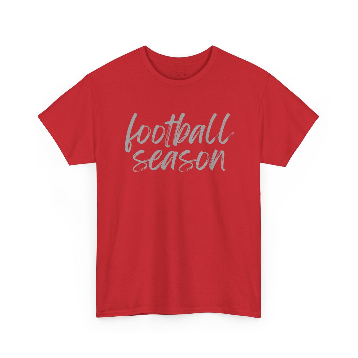 Football Season- Grey Text Tee