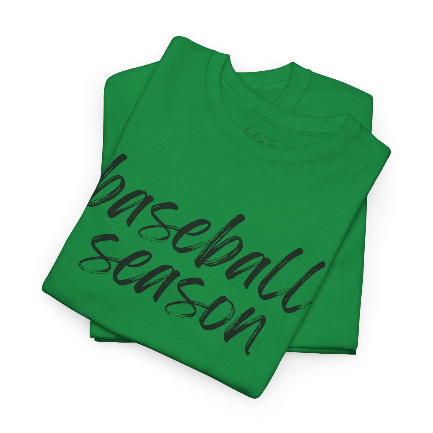 Baseball Season- Black Text Tee