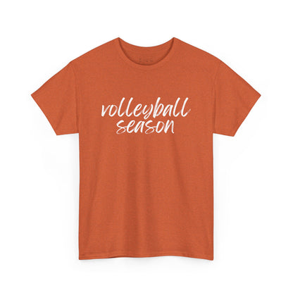 Volleyball Season- White Text Tee