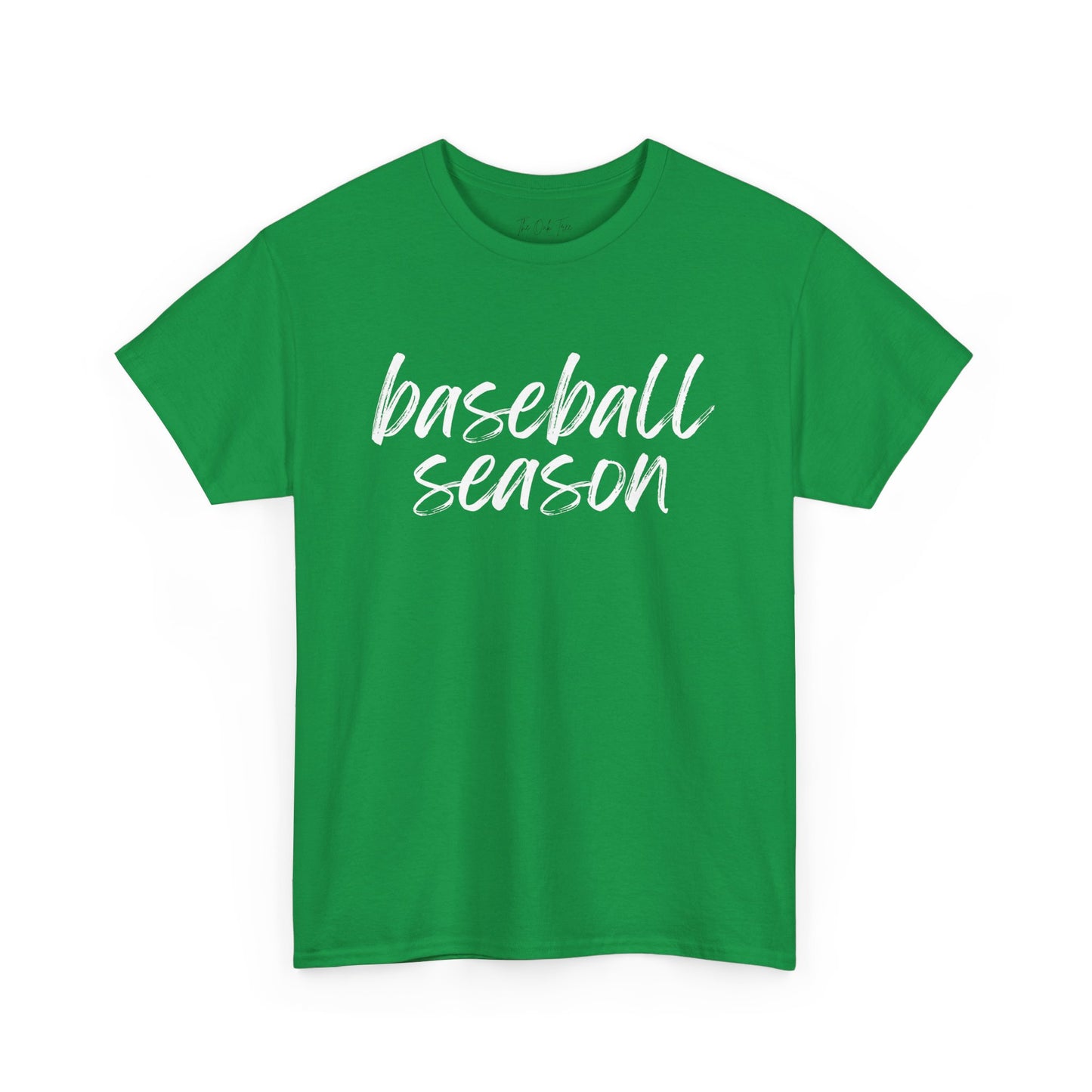 Baseball Season- White Text Tee