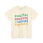 Sunrise Sunburn Sunset Repeat Unisex Heavy Cotton Tee