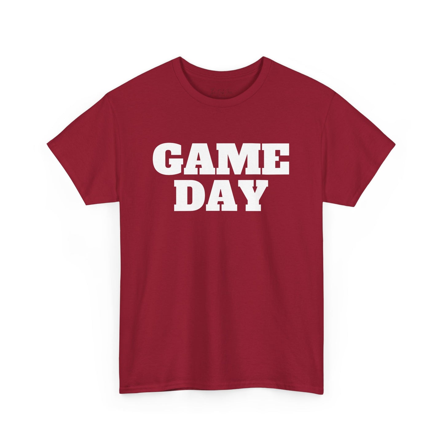 Game Day- White Text Tee