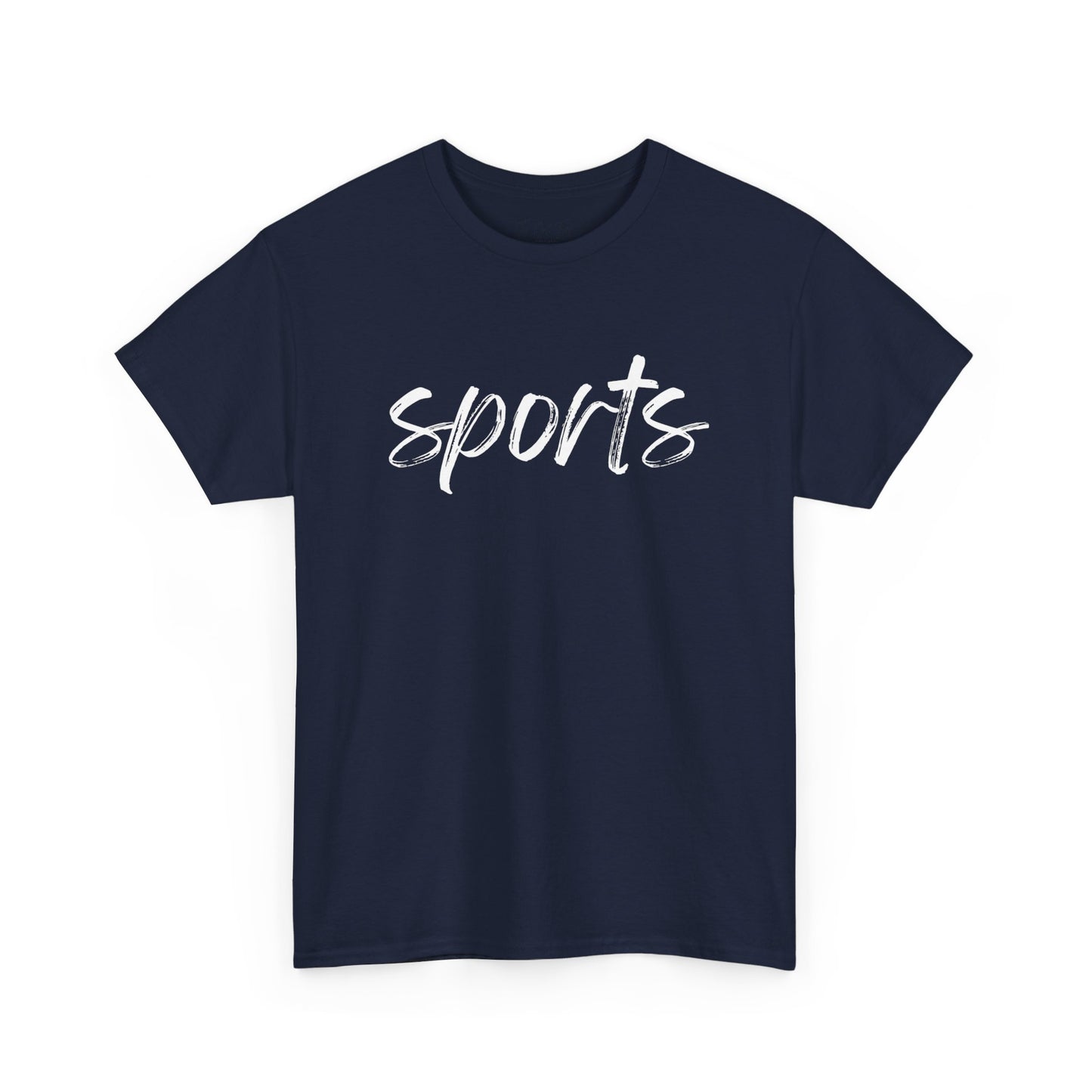 Sports- White Text Tee