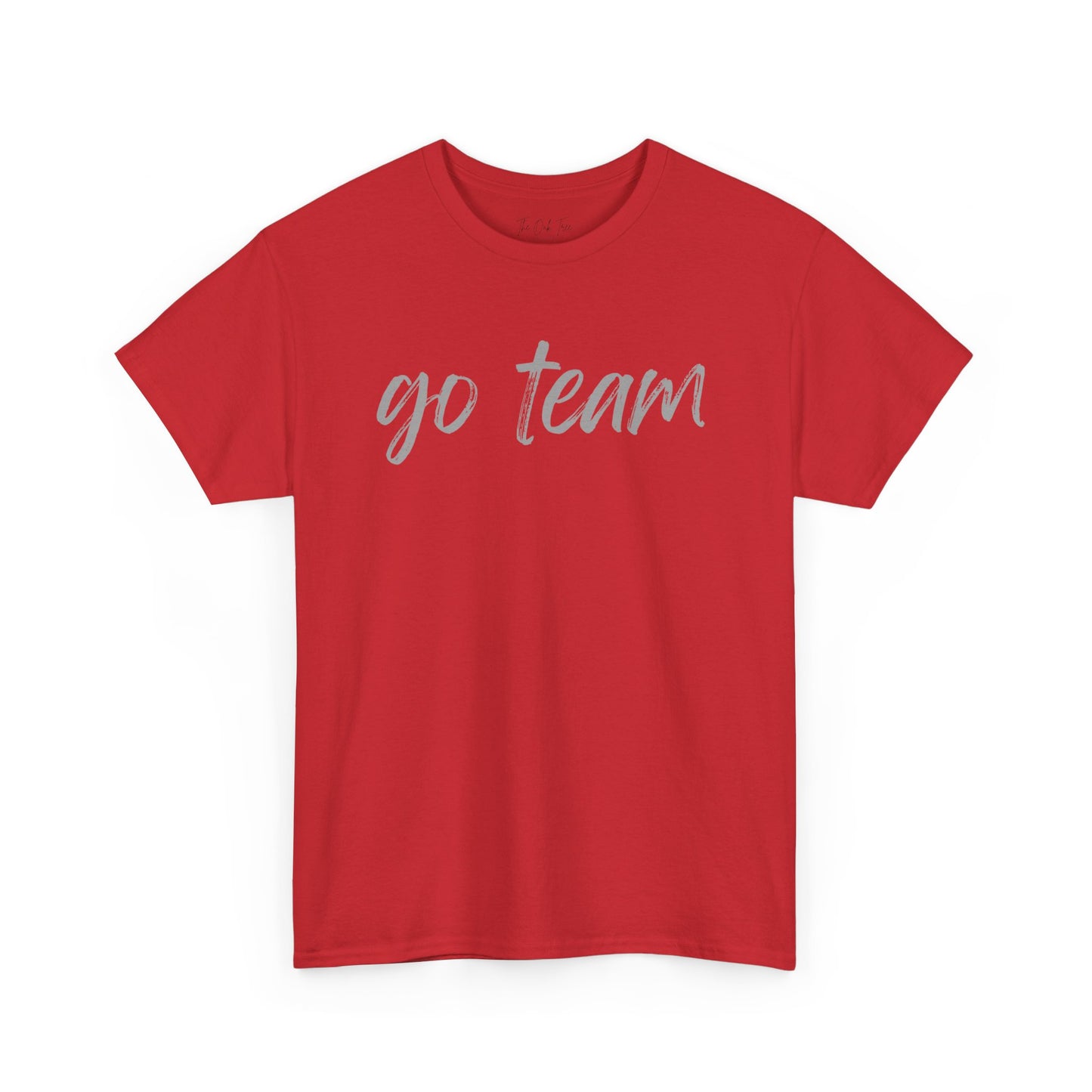Go Team- Grey Text Tee