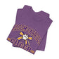 Bloom-Carroll Cheer T-Shirt — Purple & Gold Bow Spirit Tee
