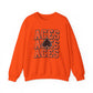 Amanda-Clearcreek Aces Stacked Crewneck Sweatshirt