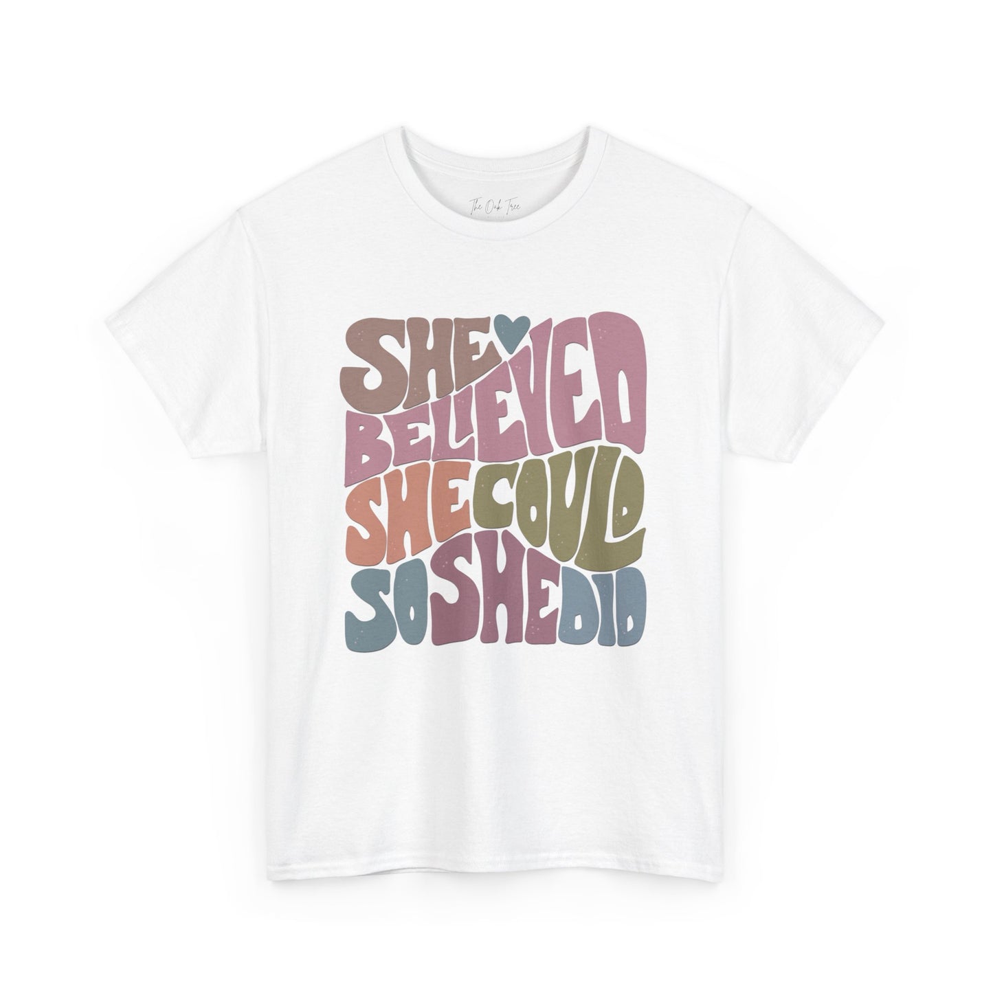 She Believed She Could So She Did Unisex Heavy Cotton Tee