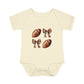 Baby Bodysuit — Football & Bow Pattern Infant Onesie (Cute Game Day Outfit)