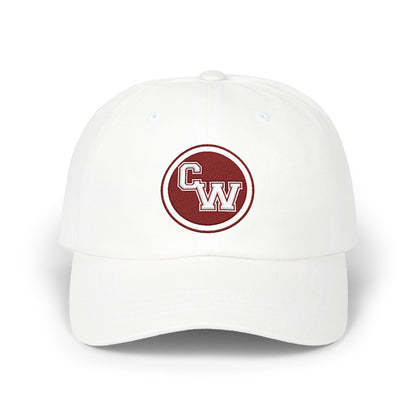 Embroidered 'CW' Cap — Classic Vintage College Baseball Hat