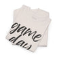 Game Day- Black Text Script Tee