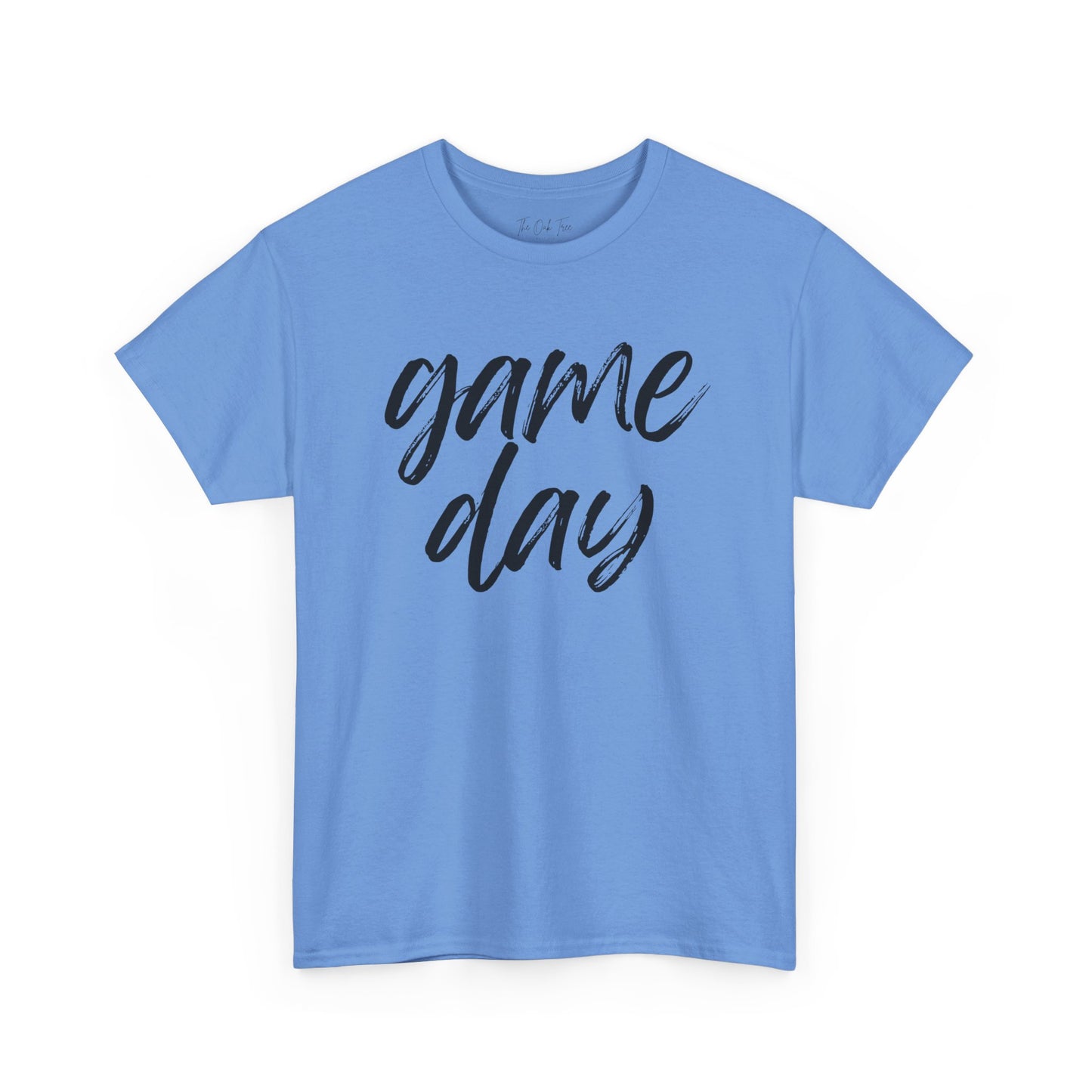 Game Day- Black Text Script Tee