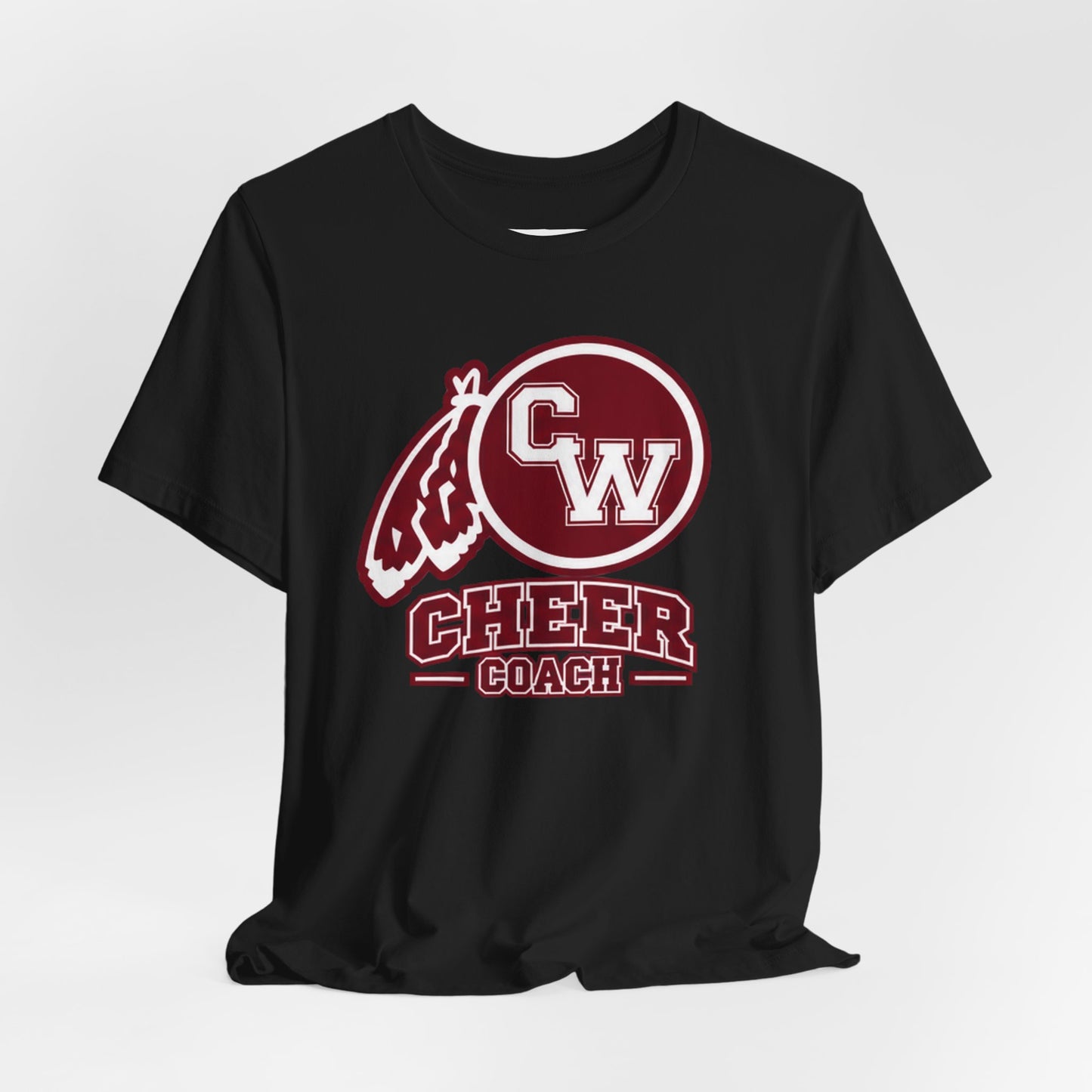 Cheer Coach T-Shirt – CW Mascot Vintage Pom Design