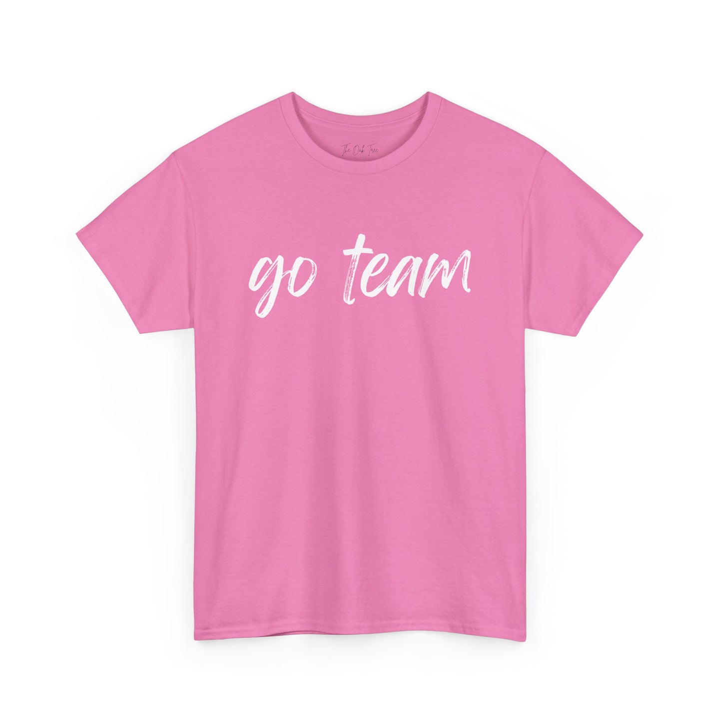 Go Team- White Text Tee