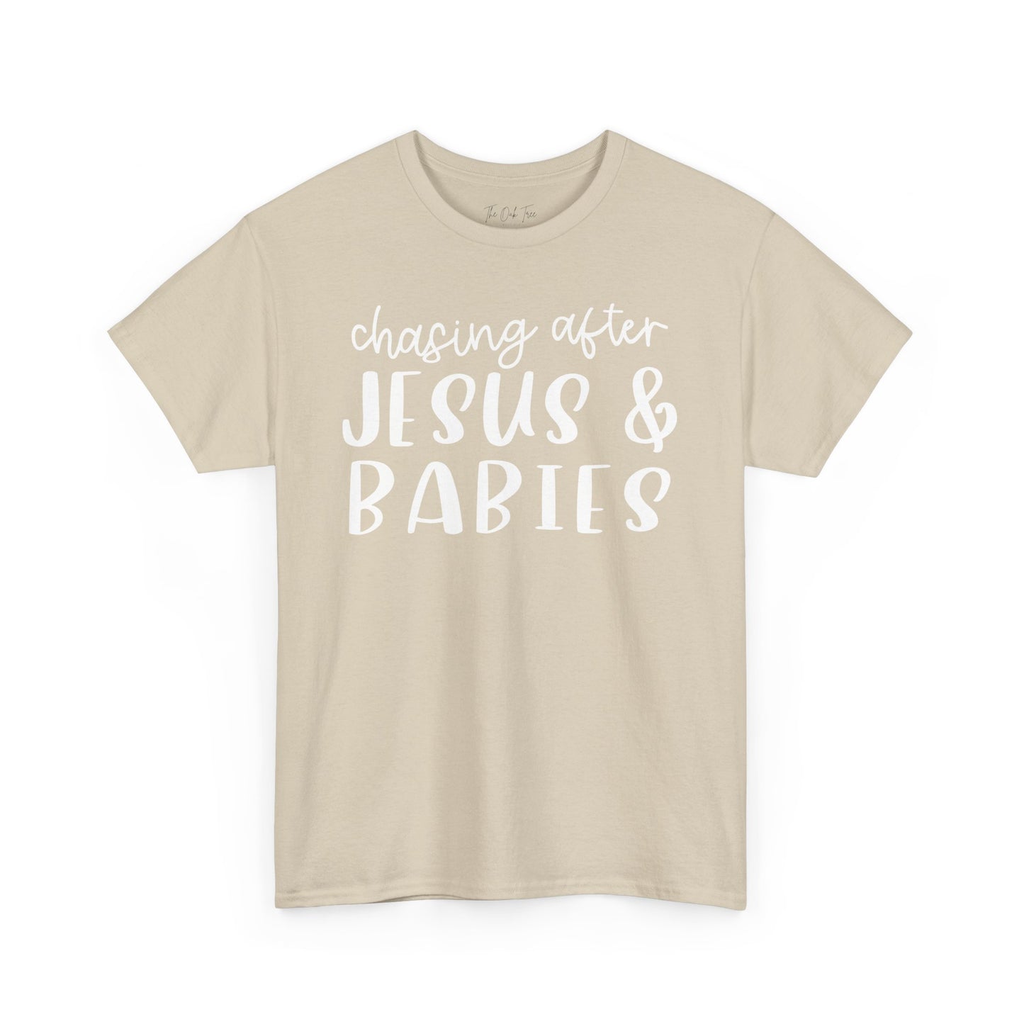 Chasing After Jesus and Babies Unisex Heavy Cotton Tee