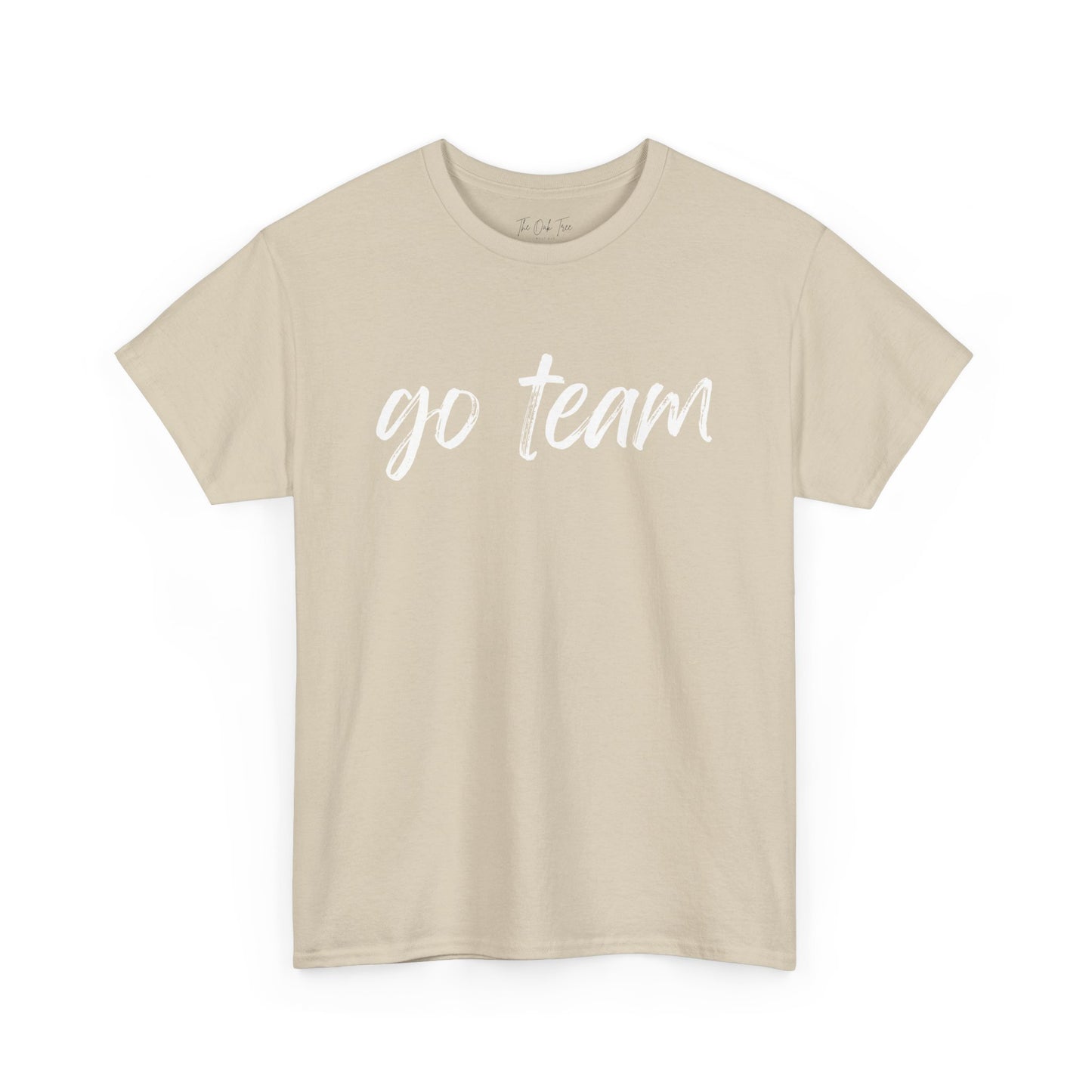 Go Team- White Text Tee