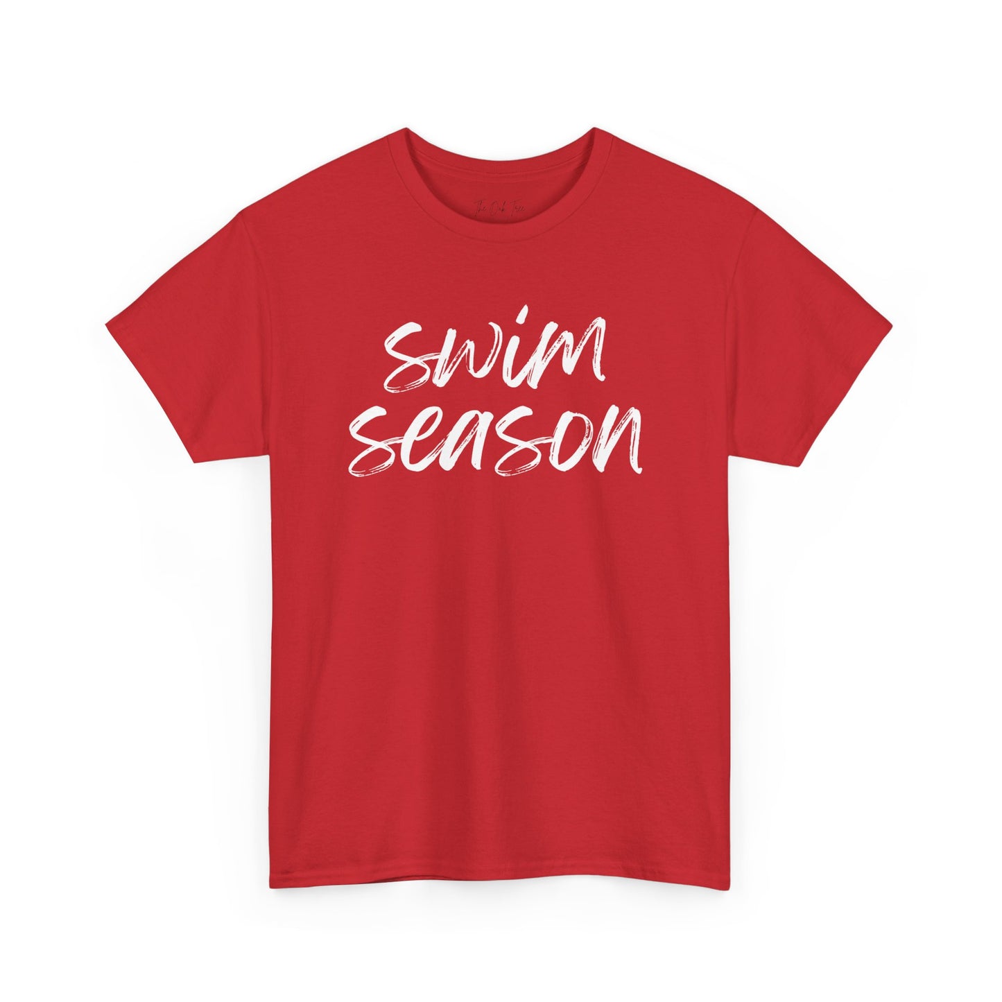 Swim Season- White Text Tee